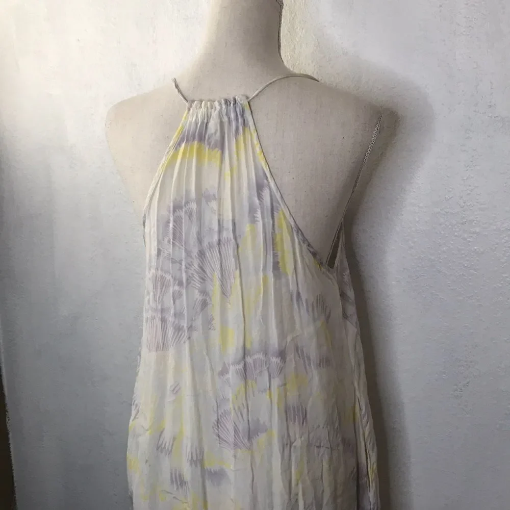 Free people boho water color ruffle‎ day dress